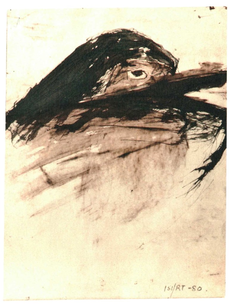 Plate 307 Ink on paper 22 x 16.8 cm 1929 Rabindra Rachanavali p.186 